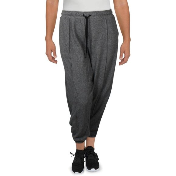 DKNY Sport Jogger Pants Womens Plus Size 3X Drawstring Marled Gray DPPP2811 - Picture 1 of 2